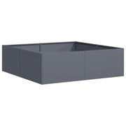 Fioriera | Cassetta per fiori | Vaso Antracite 100x100x30 cm in Acciaio