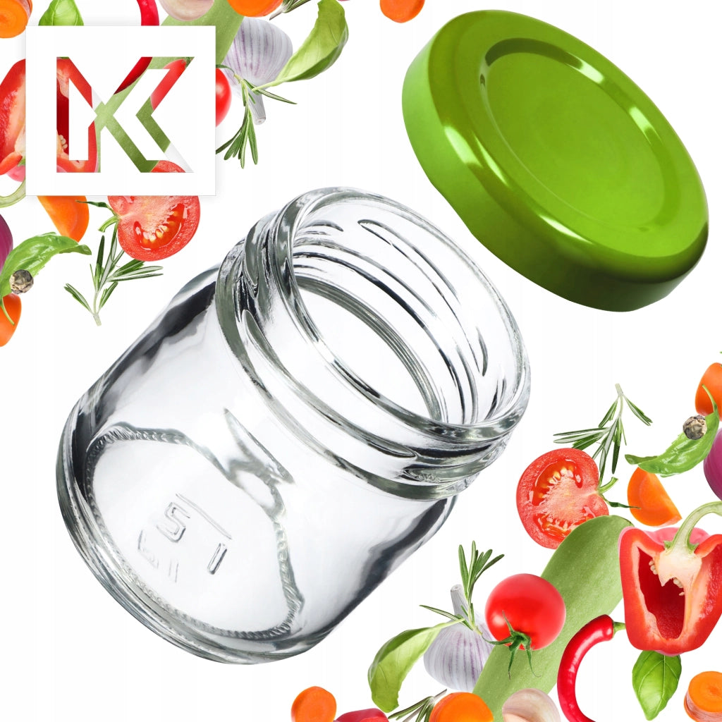 KADAX Confezione da 10 barattoli in vetro da 40 ml per miele e spezie, ideali come regalo, con tappi inclusi.
