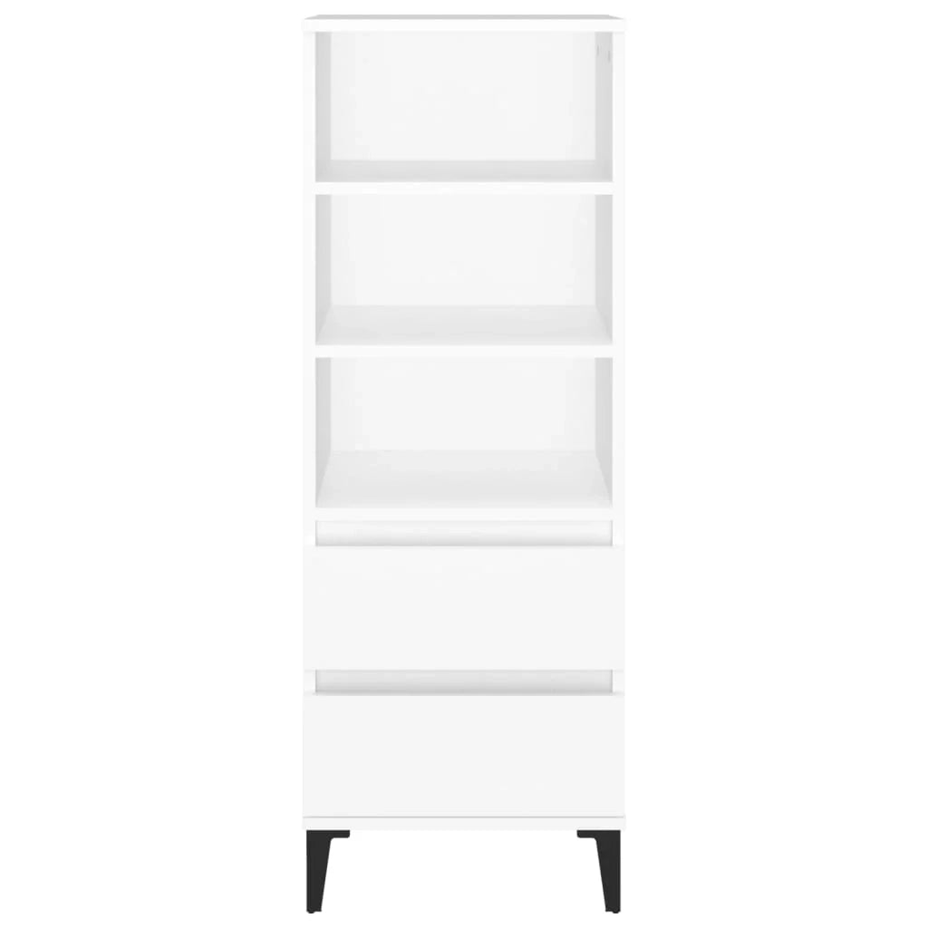 Buffet credenza cassettiera mobiletto mobile contenitore organizer cucina soggiorno salotto alto 40 x 36 x 110 cm legno ingegnerizzato bianco 02_0032443