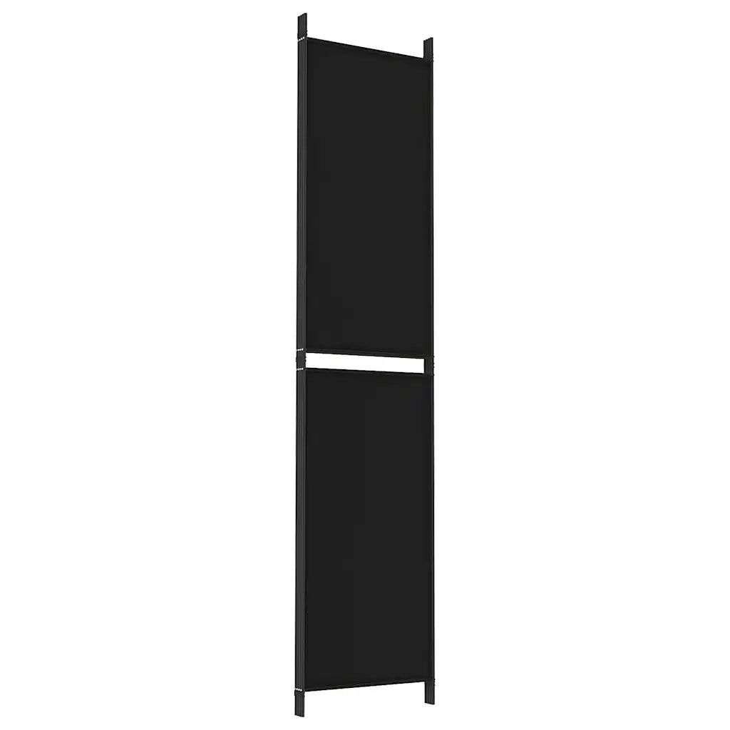 Divisorio a 4 Pannelli Nero 200x220 cm in Tessuto cod mxl 64639