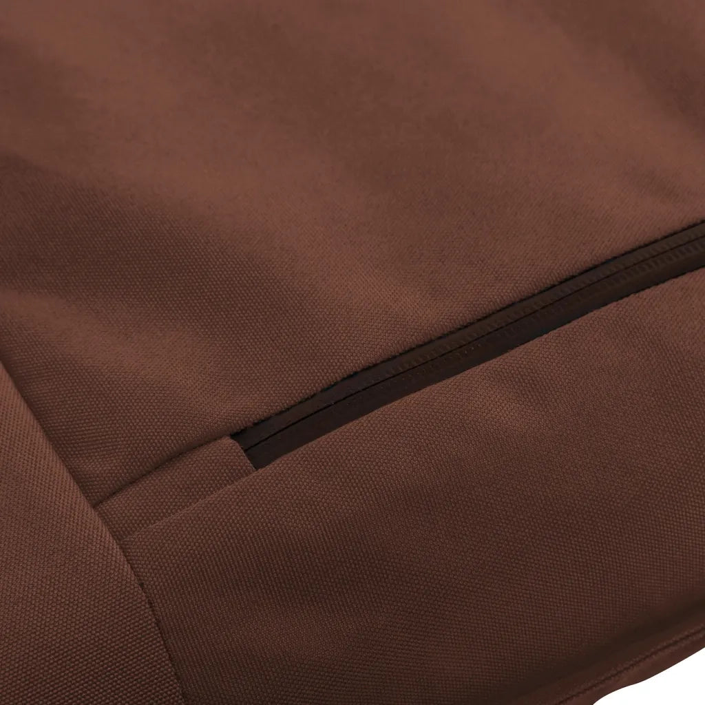 Lettino Prendisole Pieghevole in Tessuto Oxford Marrone cod mxl 13196