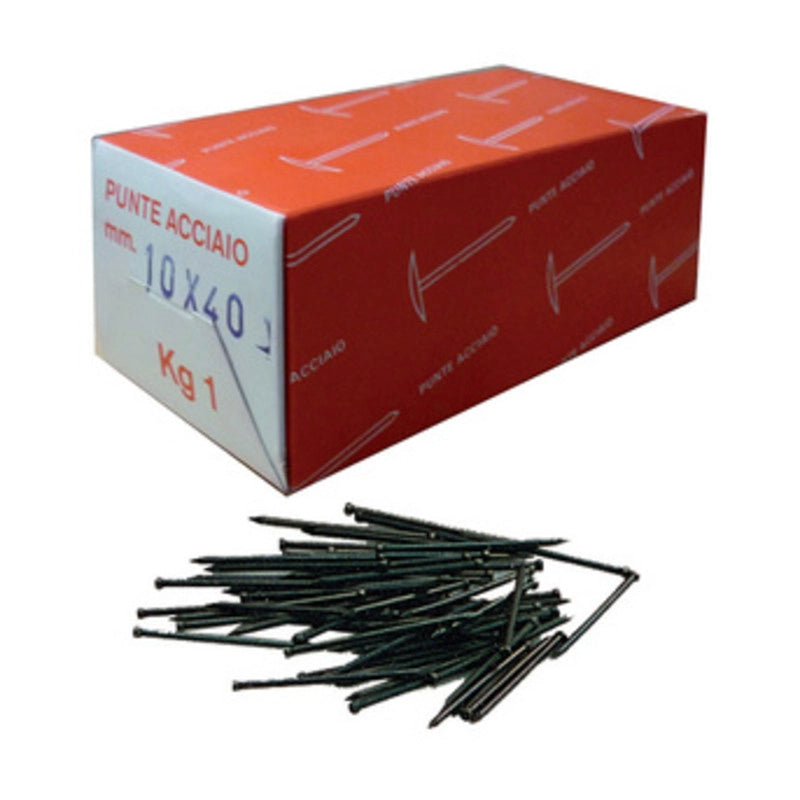 CHIODI TESTA GRUPPINO ACCIAIO  7X25 DA KG.1**
