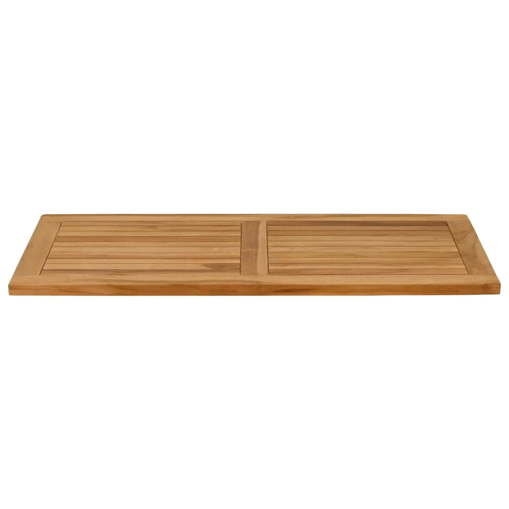 Piano del tavolo Rettangolare Legno di teak solido Naturale 42033166