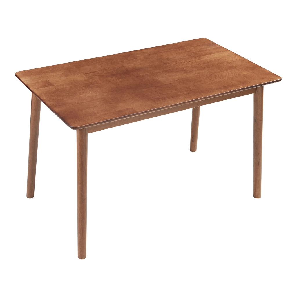Tavolo da Pranzo Klijori Tavolo da Cucina in Legno di Hevea 140x70 cm Effetto Noce [en.casa]