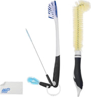 Set di spazzole multifunzionali per bicchieri e tazze - set da 4 spazzole per coperchi, canne, punte, caraffe da vino, bicchieri, teiere e caffettiere, contenitori d'acqua e altro.