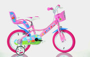 PEPPA PIG 16", bicicletta per bambini, adatta a bambini tra i 2 e i 4 anni, per altezza tra 78 e 90 cm, con accessori, r