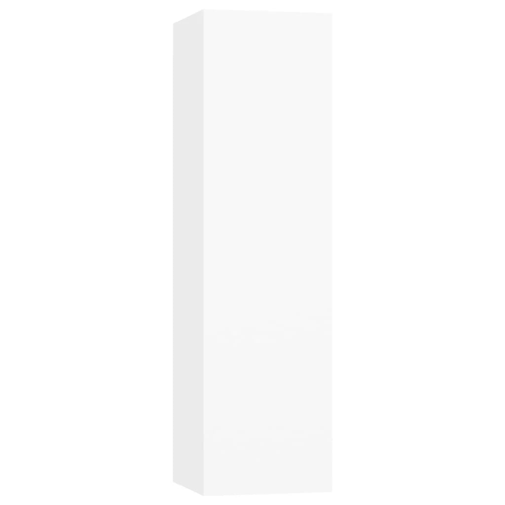 Set di mobili da 5 pezzi tra cui armadio credenza mobile TV televisore per soggiorno camera da letto salotto legno ingegnerizzato bianco 02_0024860