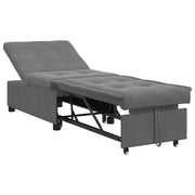 Divano letto | Sof¨¤ letto | Letto singolo Estraibile Grigio scuro 194 x 67 x 82 cm