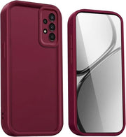Teloneo Plus - Copertura in Silicone con Bordo Elevato per Samsung Galaxy A52 4G/A52 5G/A52s - Copertura Resistente allo Shock in Rosso Vino