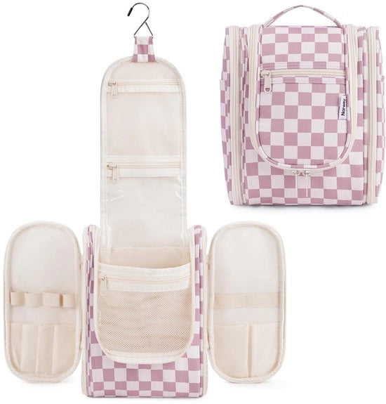 Toilette per Bambini e Uomini - Toilette per Donne e Ragazze (Tessuto Geruito Dusty Rosa (Piccola))