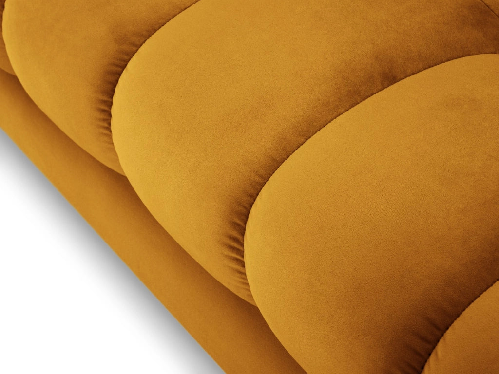 Cosmopolitan Design - Divano "Bali" 3 posti in velluto giallo 
