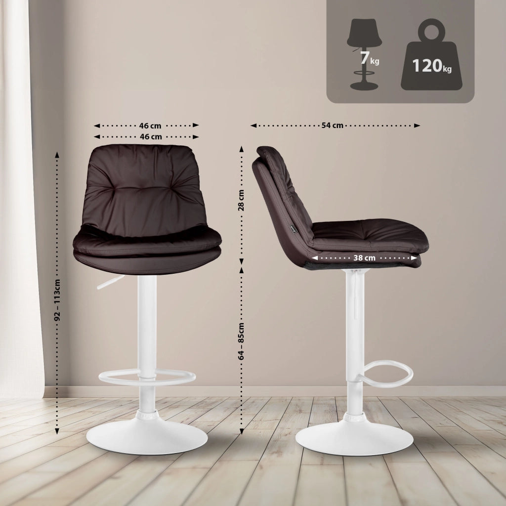 Barhocker Laurel Kunstleder weiЯ