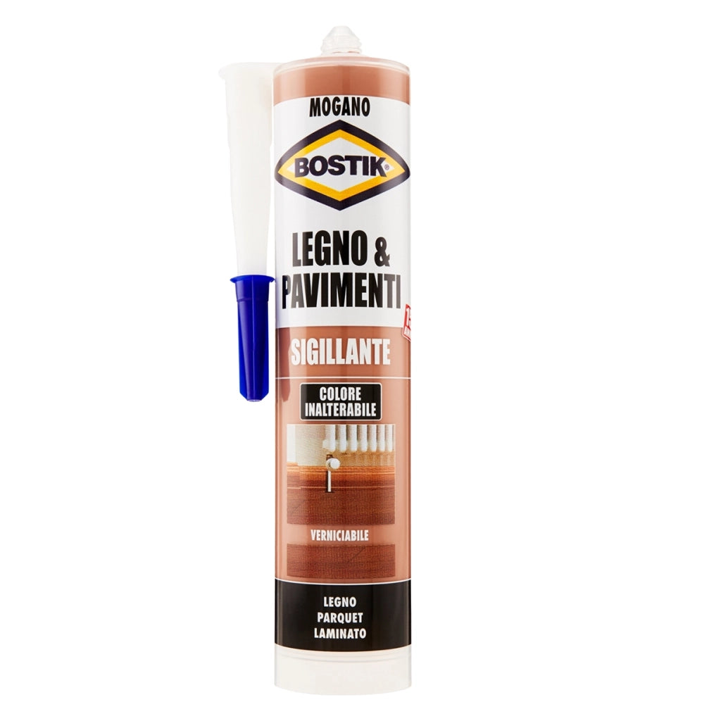 Sigillante crepe fessure parquet Bostik legno e pavimenti parete vari colori MOGANO