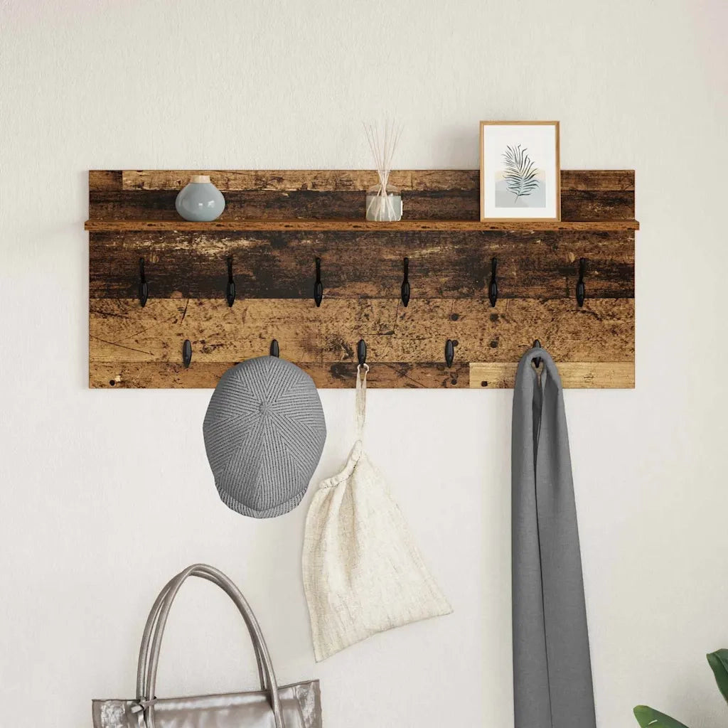 Appendiabiti a muro Legno vecchio 100 x 40 x 12 cm CFW5964040