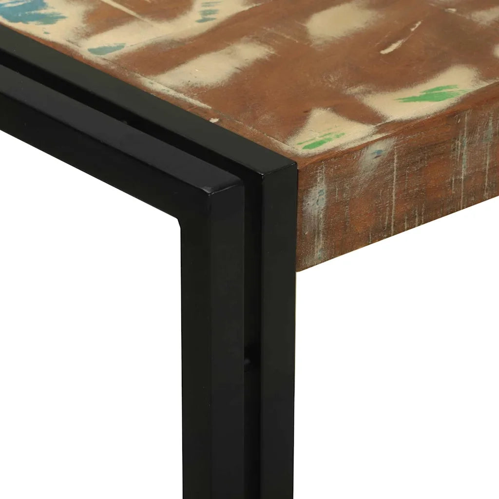 vidaXL Tavolo consolle 120 x 33 x 75 cm legno massello di riciclo