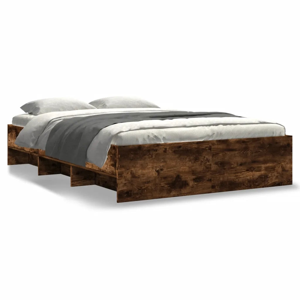 Giroletto senza Materasso Rovere Fumo 140x190 cm in Truciolato 3295685