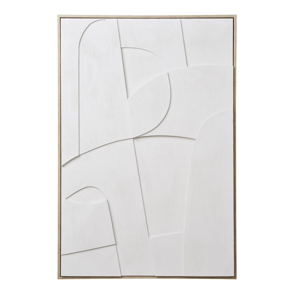 Stampa su Tela con Cornice Madeline, Bianco, Cotone, 3x60x90 cm