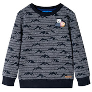 Felpa per Bambini Blu Marino MÃ©lange 140