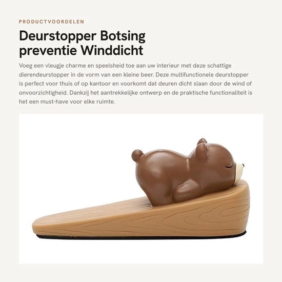 Stopper per porta decorativo con animale - Antiscivolo - Eterno chiuso - Impermeabile - Materiale PVC morbido - Per uso domestico/ufficiale - Stopper per porta