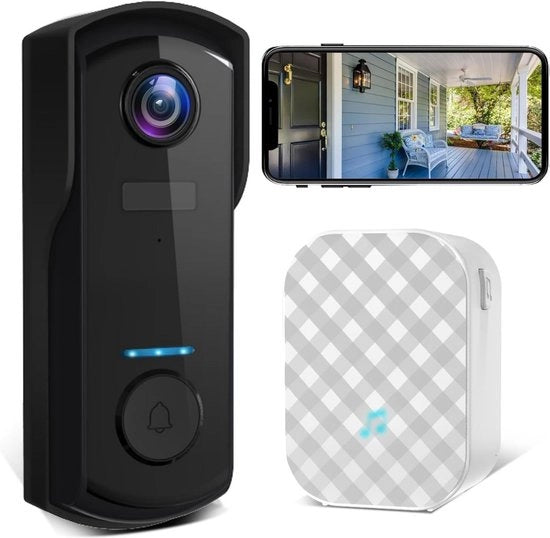 Deurbel video senza abbonamento - Deurbel con camera - Deurbel video senza fili - Sicurezza della casa - Deurbel con app - Deurbel intelligente - Nessi costi mensili - Camera di sicurezza - Deurbel WiFi - Per smartphone e tablet