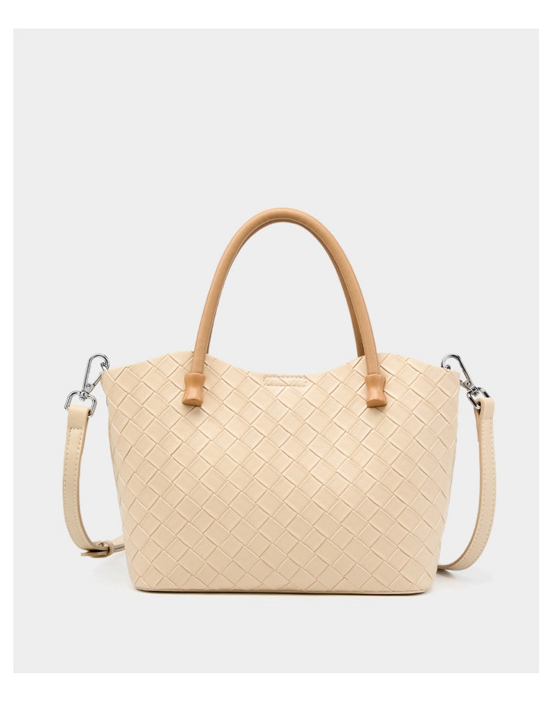 Borsa a mano da donna in vera pelle, borsa a tracolla bianca.