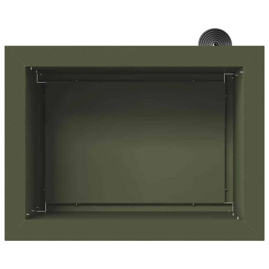 Fioriera da giardino con LED Verde Oliva 30 x 40 x 30 cm 8008076
