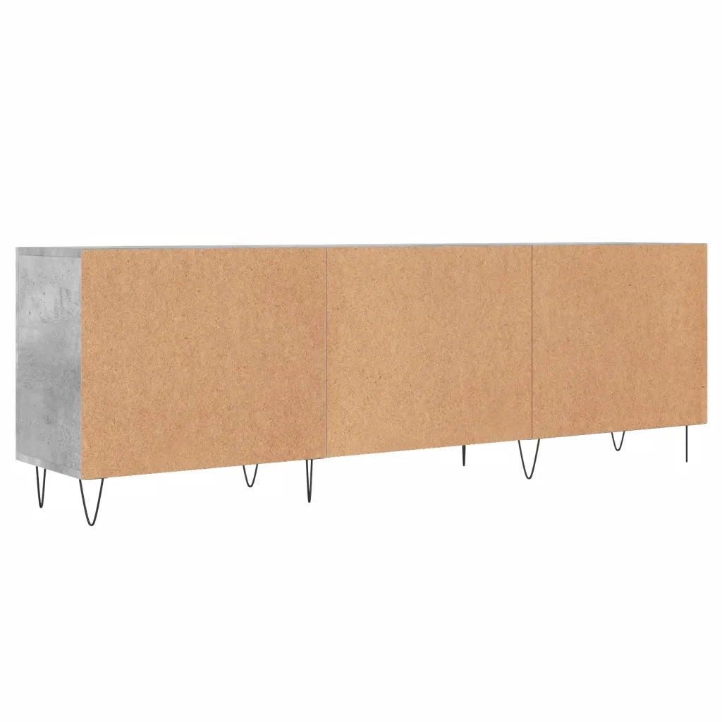 Mobile Porta TV Grigio Cemento 150x30x50cm in Legno Multistrato 829096
