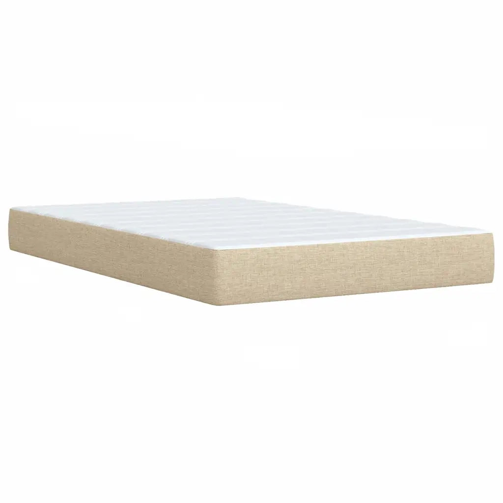 Giroletto a Molle con Materasso Crema 120x200 cm in Tessuto 3287054