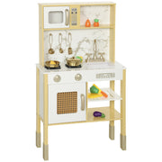 Cucina Giocattolo in Legno con Accessori ¨C zephmum ¨C Naturale