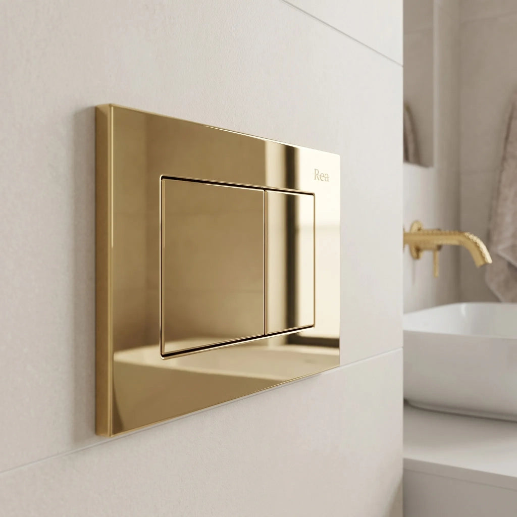 Set Telaio Da Incasso Per Wc Slim 024n Con Pulsante J Gold
