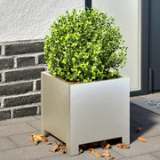 Fioriera da Giardino-Vaso da Esterno 30x30x30 cm in Acciaio Inossidabile