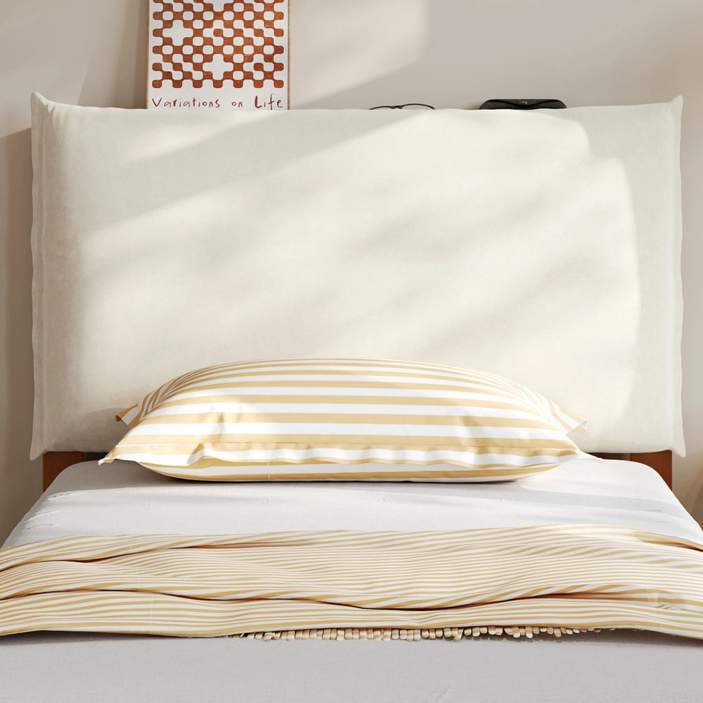 Letto imbottito singolo 90x200 cm marrone scuro con testiera imbottita