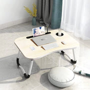 Tavolo da letto pieghevole, tavolo da notte per letto, tavolo da colazione con gambe pieghevoli 60 x 40 x 28 cm