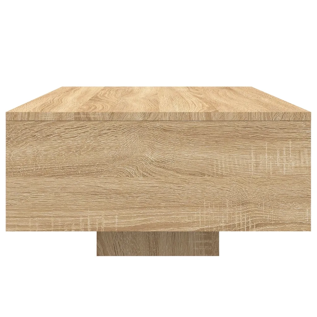 Tavolino da salotto | Tavolino da caff¨¨ | Tavolino da Soggiorno con Luci LED Rovere Sonoma 85x55x31 cm