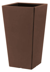 Vaso 40x40x68 cm in Polietilene Pasubio Alto 70 Bronzo