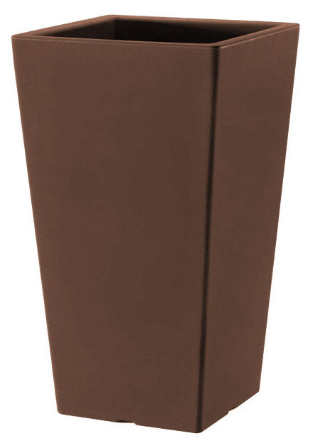 Vaso 40x40x68 cm in Polietilene Pasubio Alto 70 Bronzo