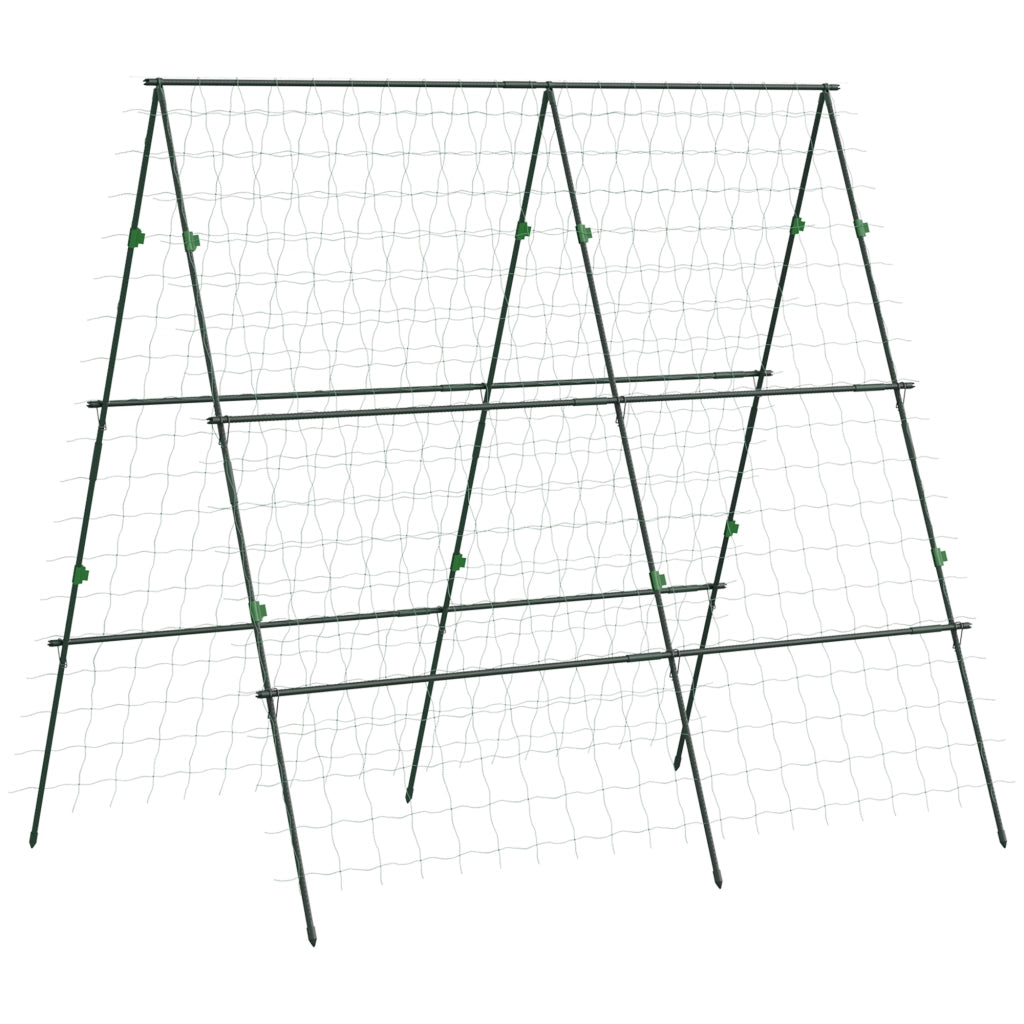 Struttura per Piante Rampanti ¨C Minimal ¨C Verde Acciaio 180x100x180 cm