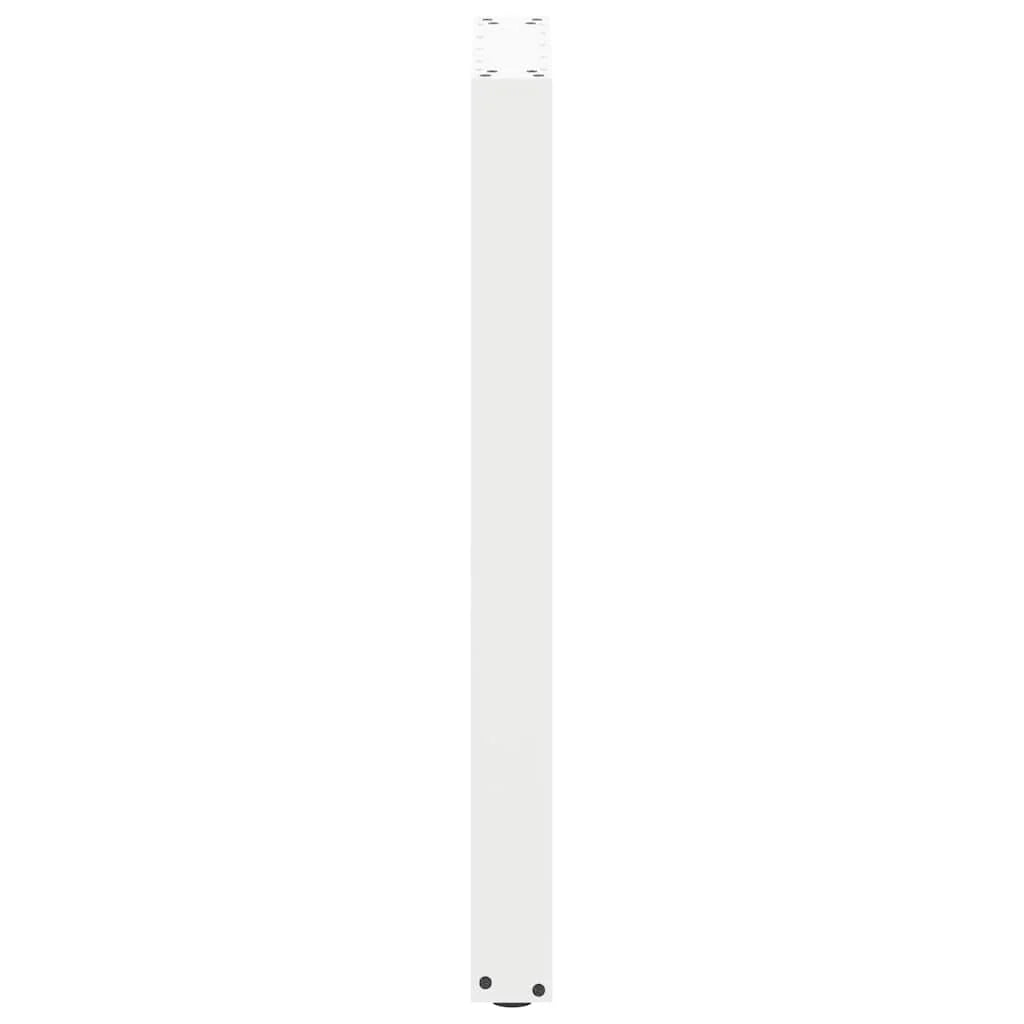 Set di 2 gambe regolabili per tavolo da bar a forma di U 50 x 90-91 cm design moderno acciaio bianco 02_0057461