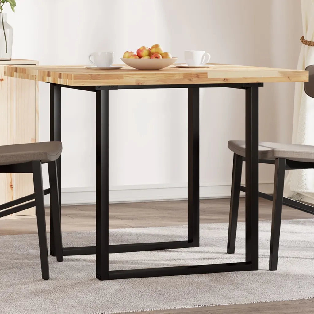 Piano Tavolo Quadrato 90x90x4 cm in Legno Massello di Acacia 4008717