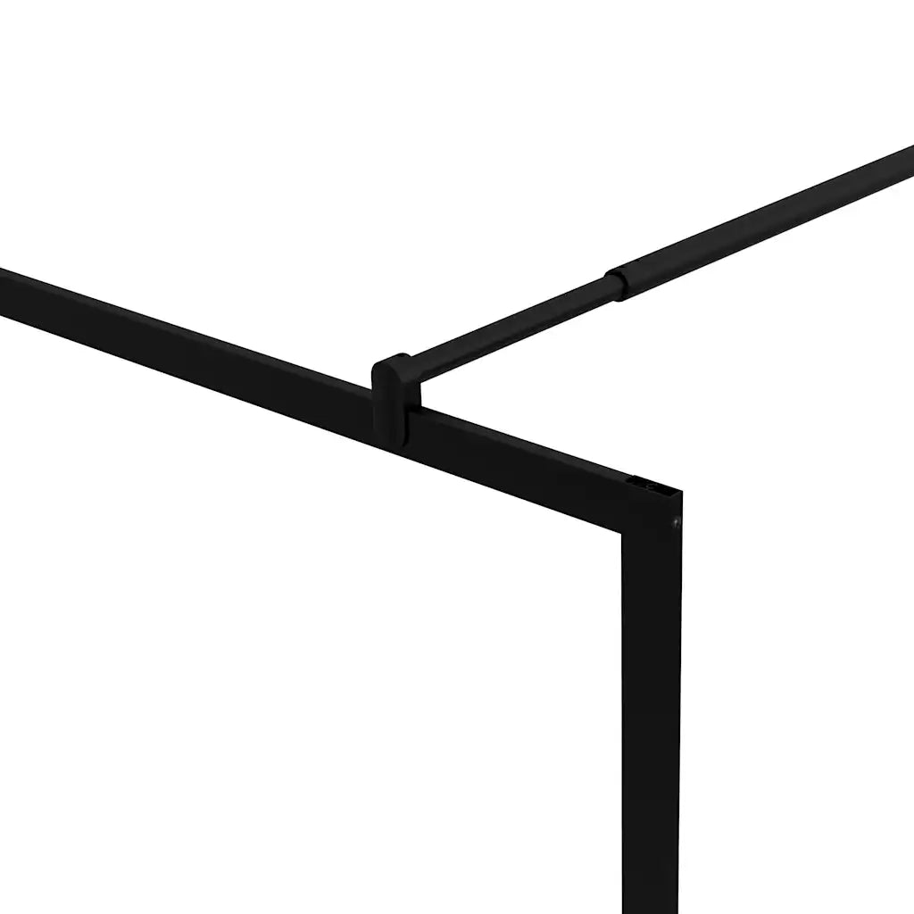 Parete per Doccia Walk-in in Vetro Temperato Nera 100x195 cm CFW7113519
