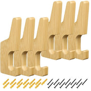 Set di chiodi per appendiabiti 6 pezzi - chiodi per parete in legno - doppia testa - spaziale - robusto e duraturo - progettazione semplice e stile - appendiabiti per parete
