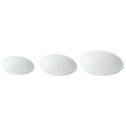 Set di 3 lampade solari  a forma di pietra LED bianco per esterni impermeabile con telecomando materiale sintetico