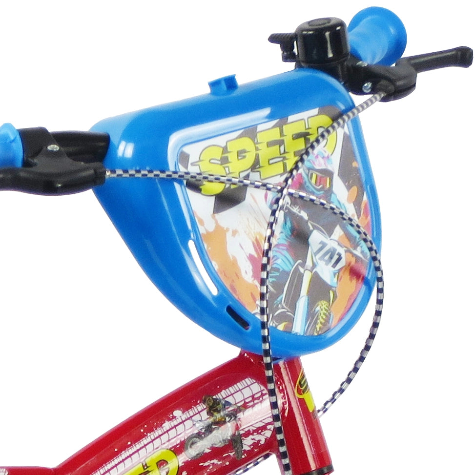 SCH SPEED 16", bicicletta per bambini, adatta a bambini tra i 5 e i 7 anni, per altezza tra 105 e 135 cm, con campanello