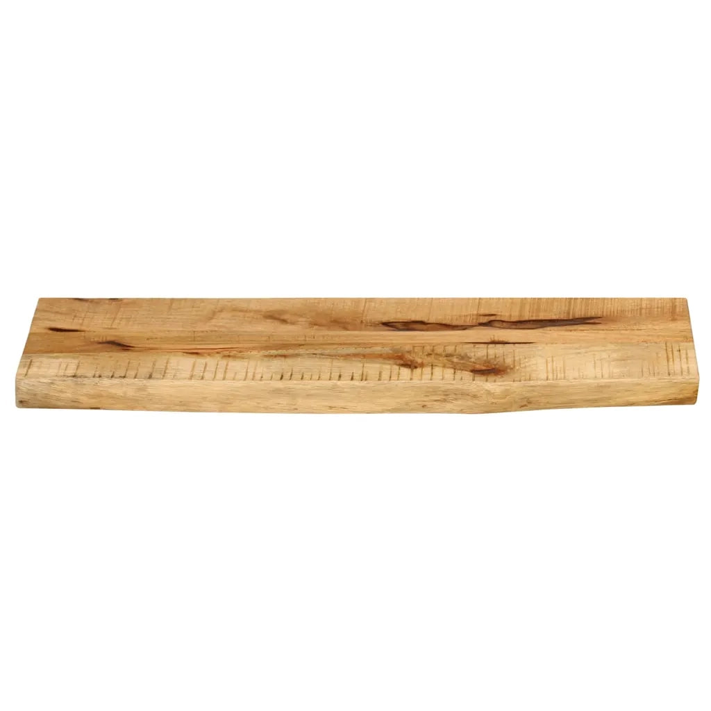 Piano Tavolo 70x40x2,5 cm Bordi Vivi Legno di Mango Grezzo 370345