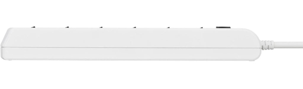 Brennenstuhl 1153110126 Multipresa a 6 prese commutabili singolarmente con cavo da 2 m H05VV-F 3G1,5 colore Bianco