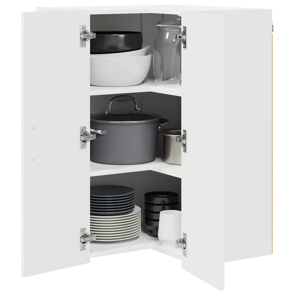 Mobile da cucina con lo scaffale-Armadio da cucina Bianco Lucido 57 x 57 x 80 cm 156313