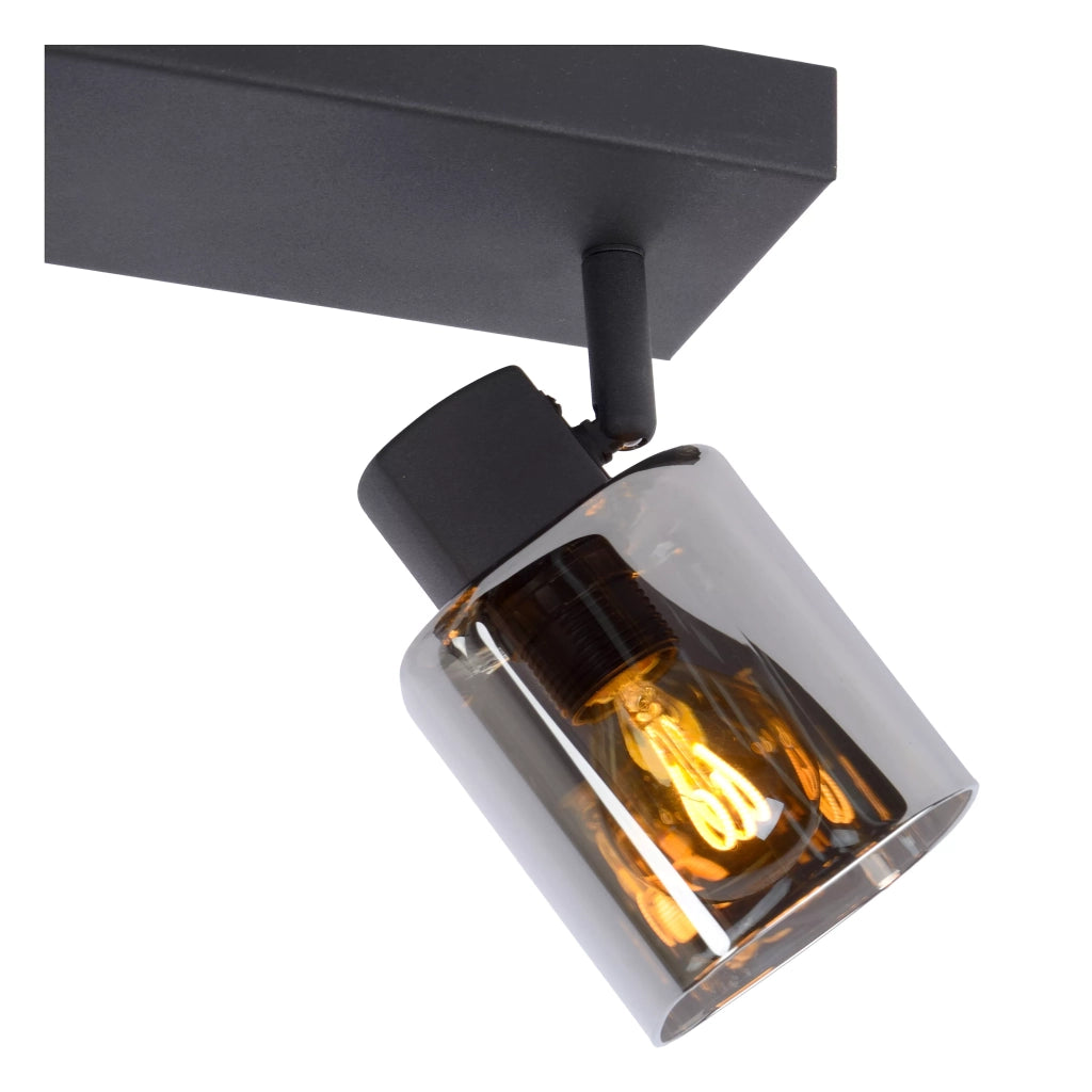 Plafoniera doppio faretto Alion 2xE14 nera 25W Lucide