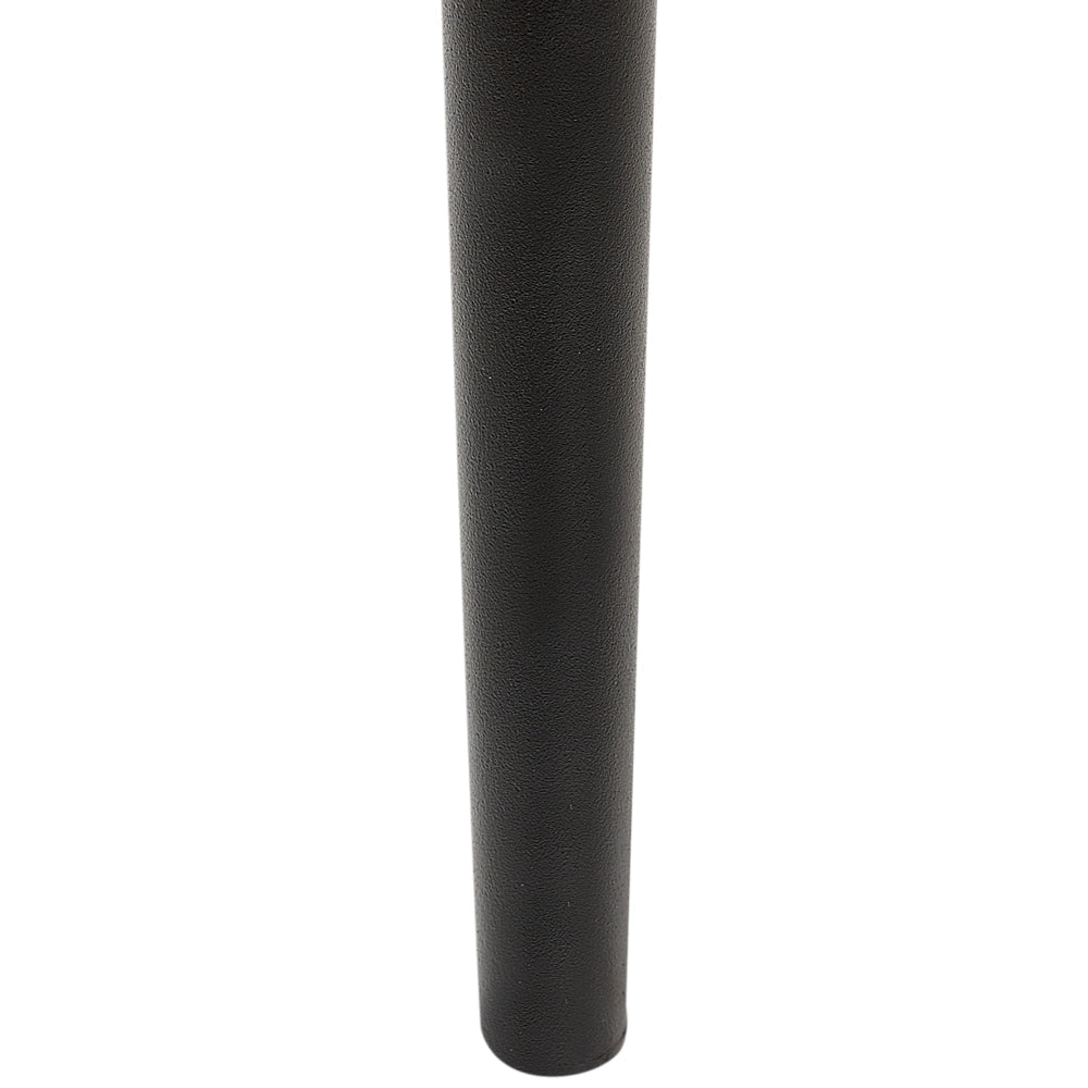 Set di 2 sedie da pranzo in tessuto bianco sporco imbottito con gambe nere Stile retrò Mobili per il soggiorno