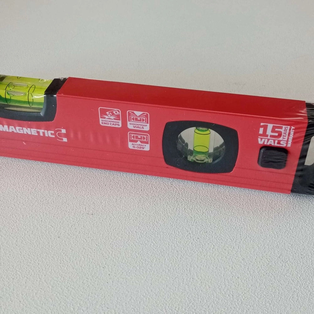 Benman lm12 livella da 30cm magnetica in alluminio a 2 bolle