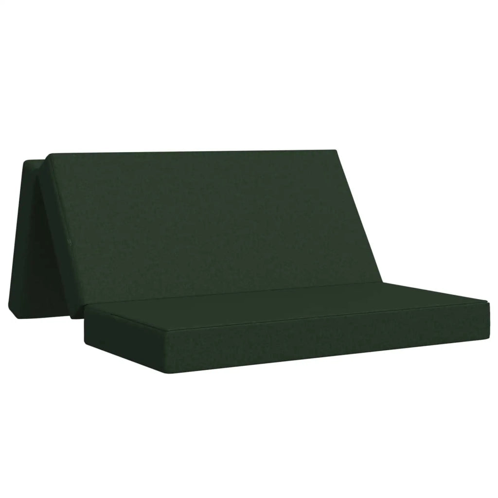 Divano Letto Pieghevole 120 x 67 x 45 cm Verde Scuro 900211